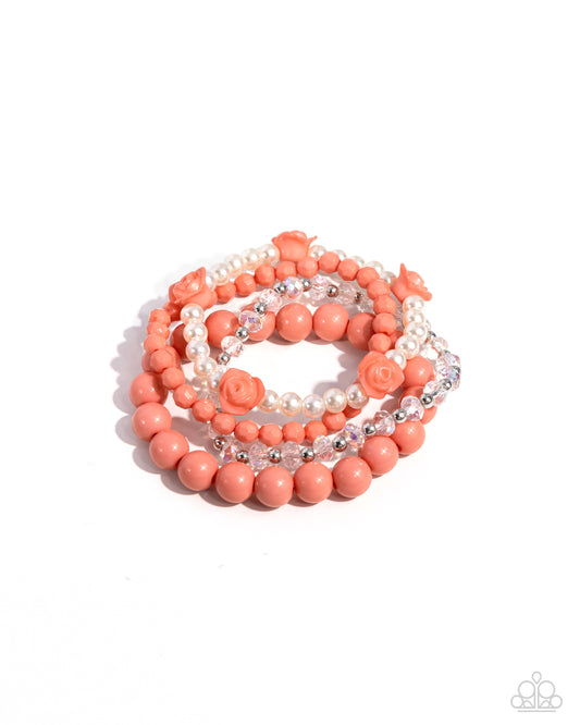 Paparazzi Bracelets - Rosy Retrospection - Orange