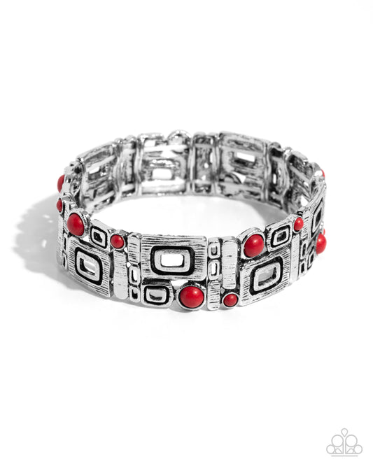 Paparazzi Bracelets - Forest Feel - Red