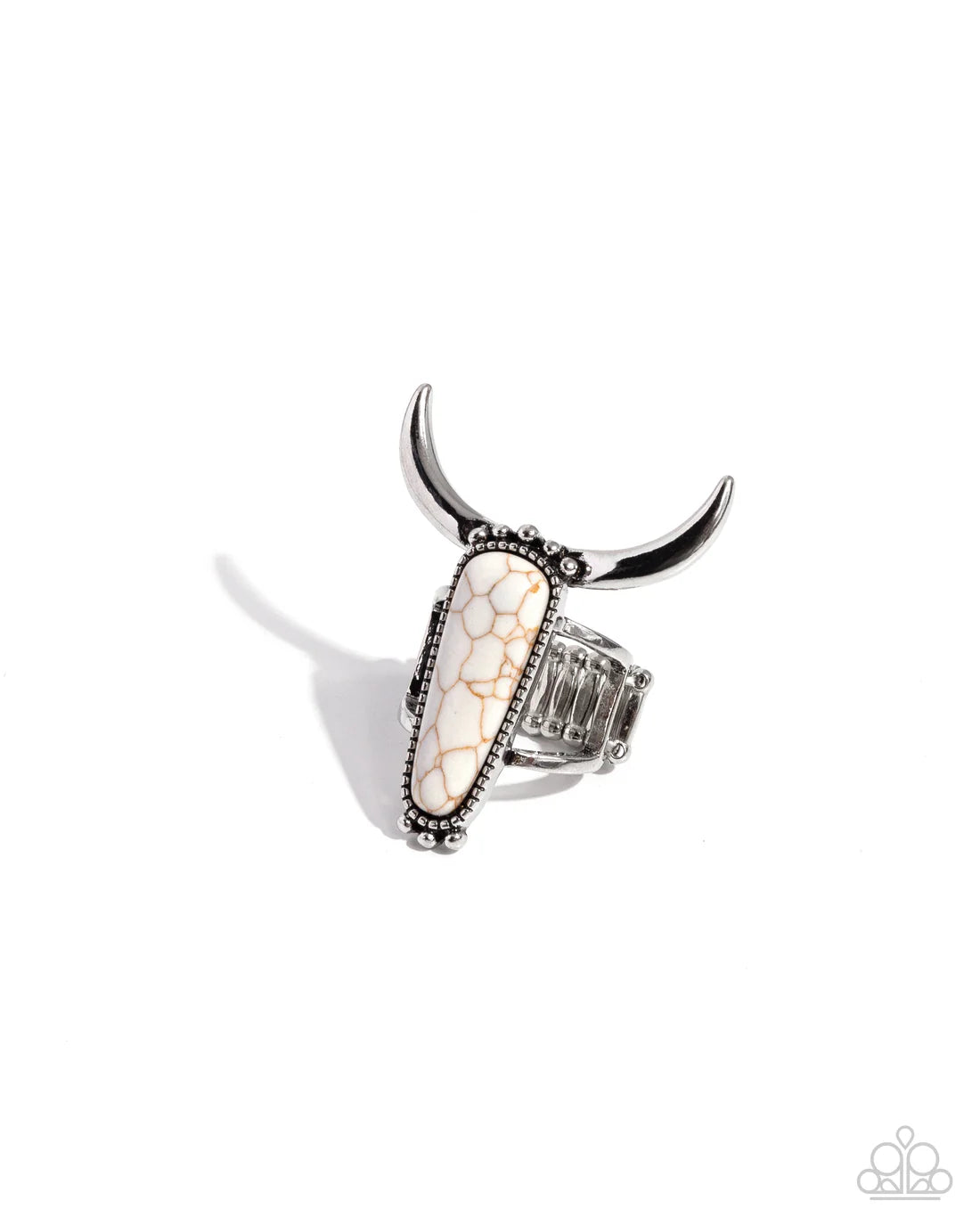 Paparazzi Rings - Longhorn Luxe - White