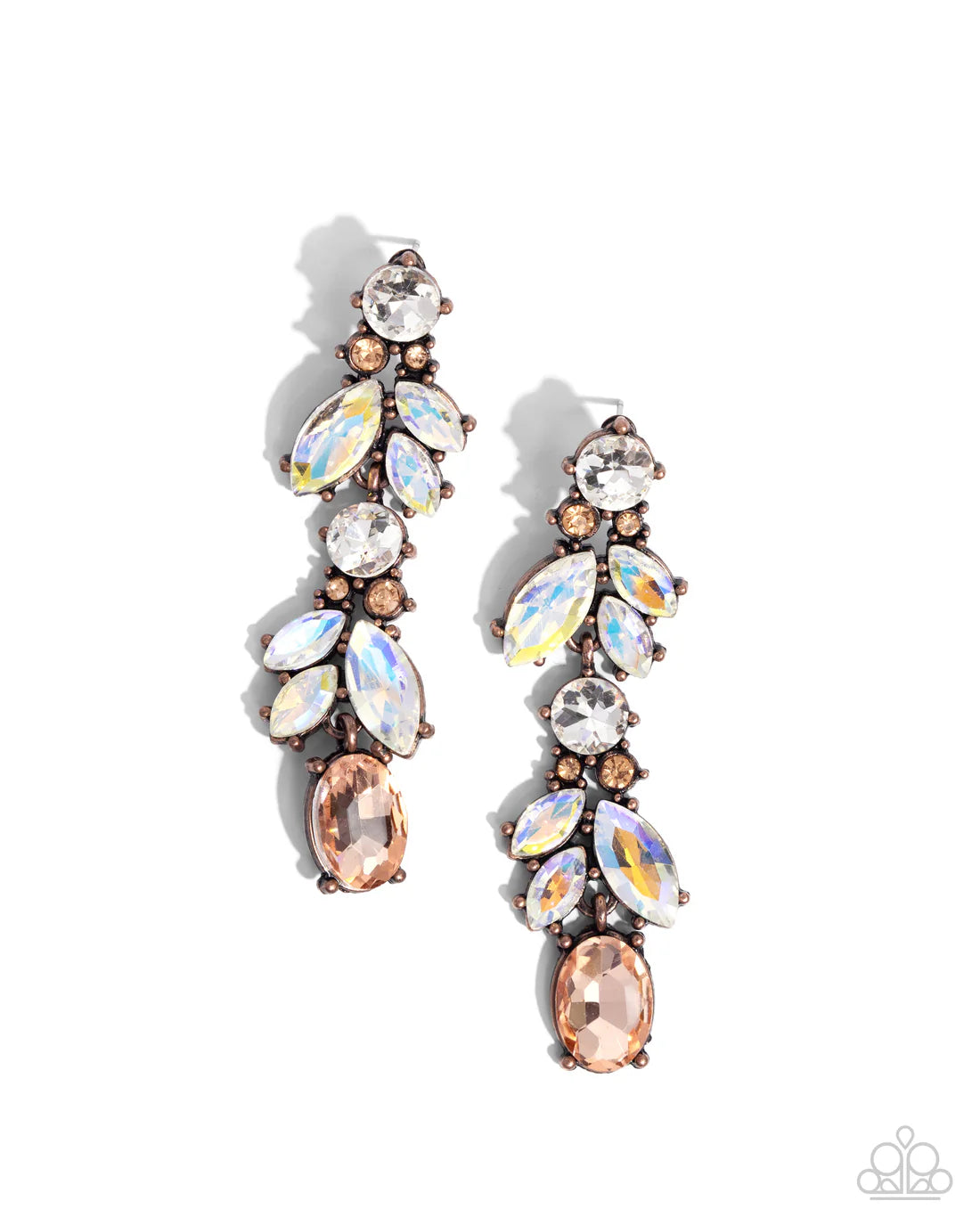 Paparazzi Earrings - Dancing Debut - Copper