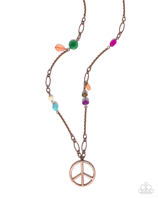 Paparazzi Necklaces - Peaceful Playtime - Copper