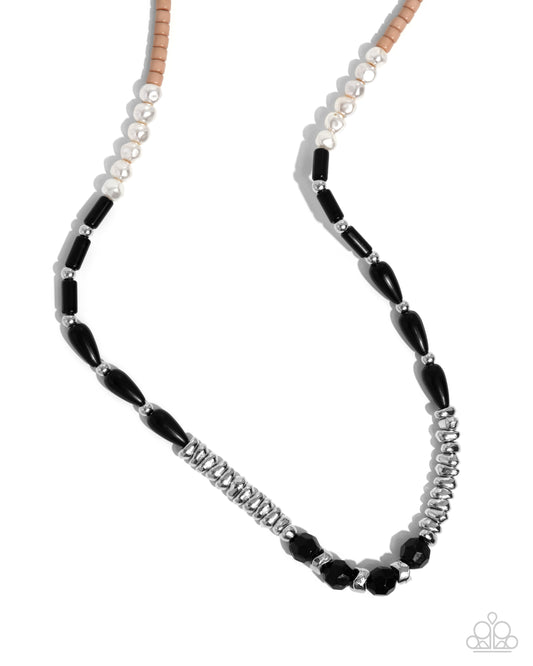 Paparazzi Necklaces - Dainty Diversity - Black