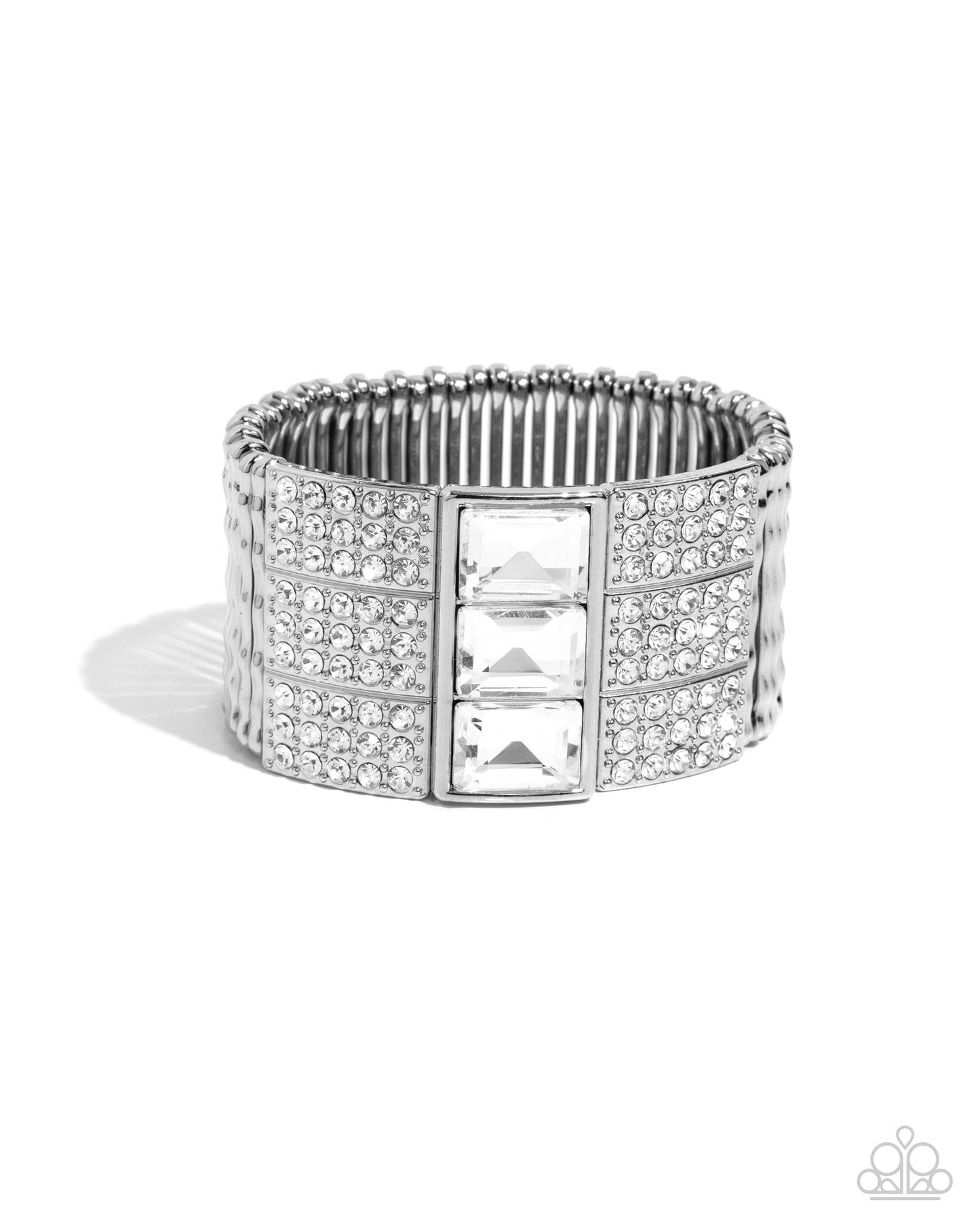 Paparazzi Bracelets - Dramatic Diva - White