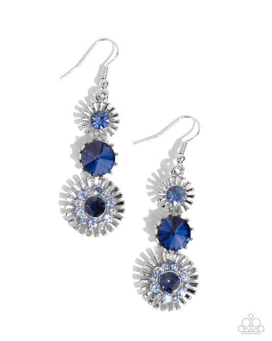 Paparazzi Earrings - Dedicated Dalliance - Blue