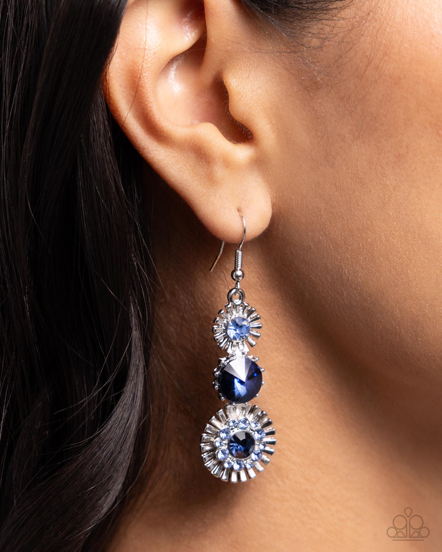 Paparazzi Earrings - Dedicated Dalliance - Blue