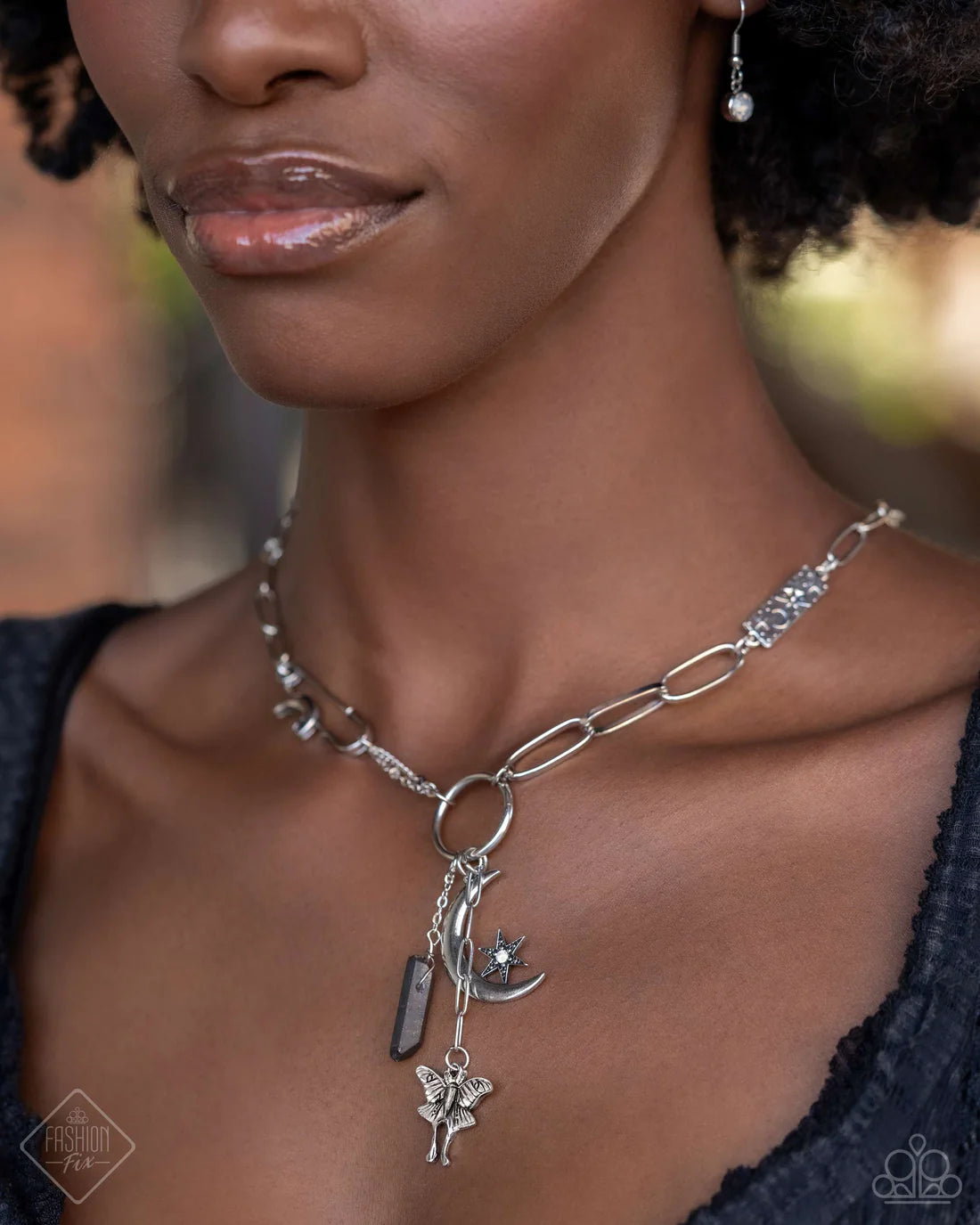 Paparazzi Necklaces - Celestial Confidence - Silver - Fashion Fix