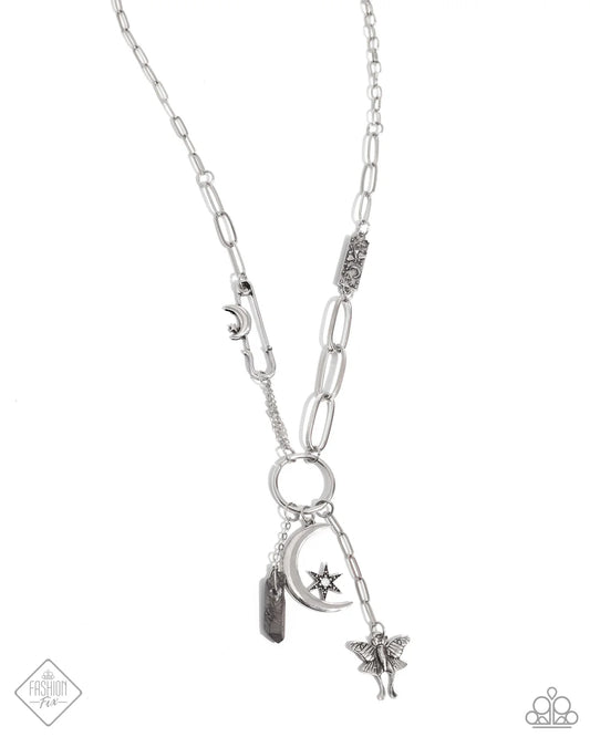 Paparazzi Necklaces - Celestial Confidence - Silver - Fashion Fix