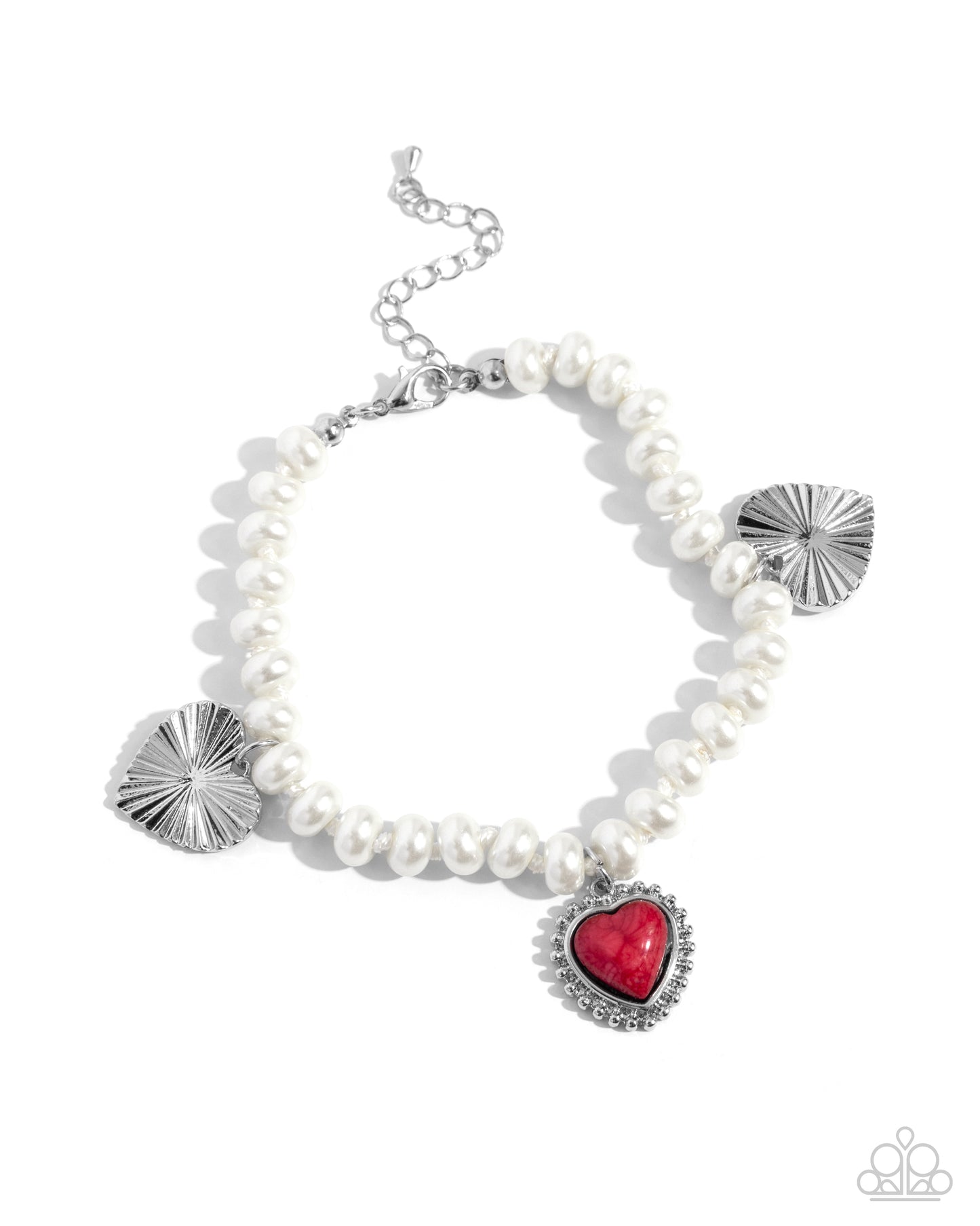 Paparazzi Bracelets - Heart-struck Haven - Red