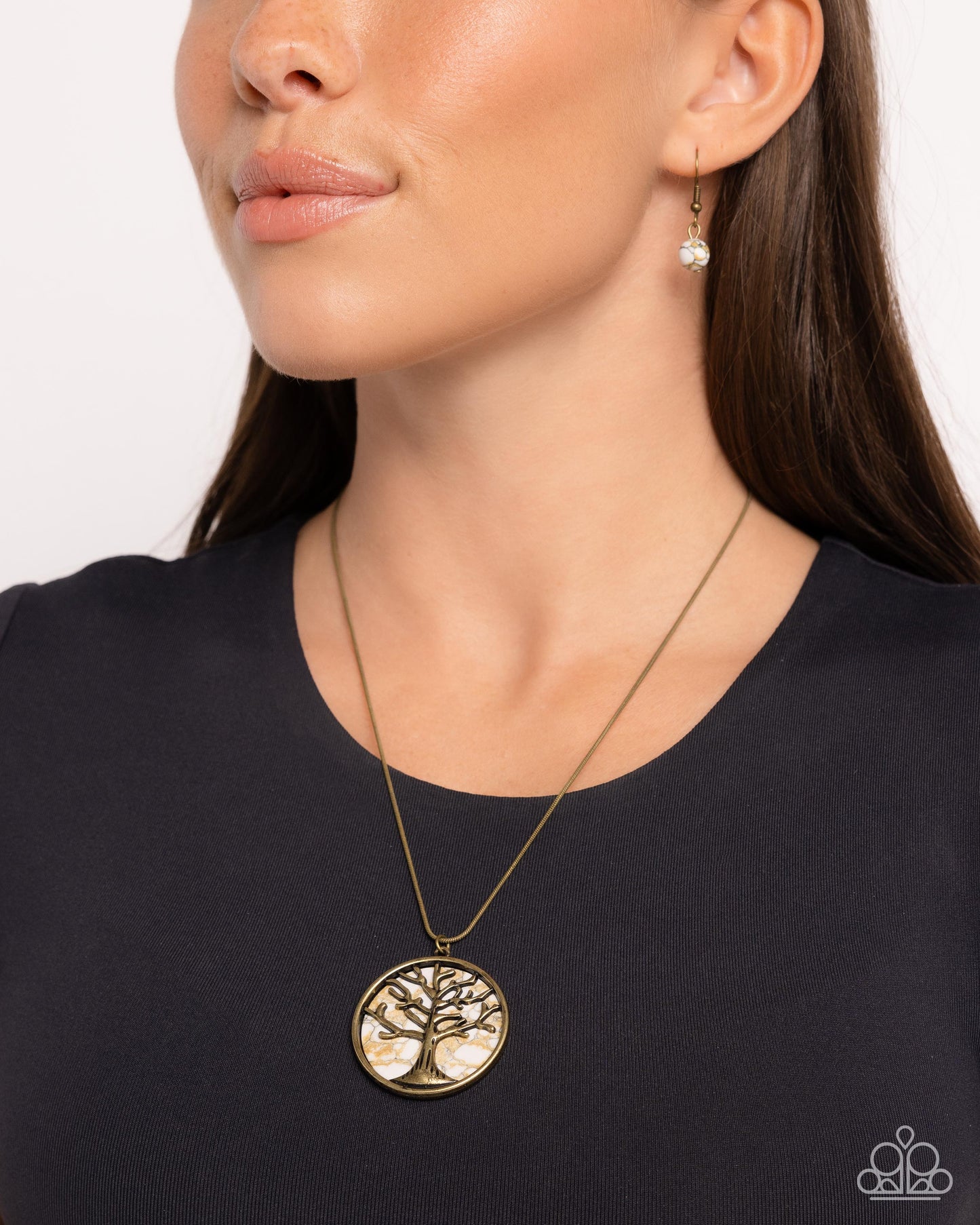 Paparazzi Necklaces - Tree Talisman - Brass