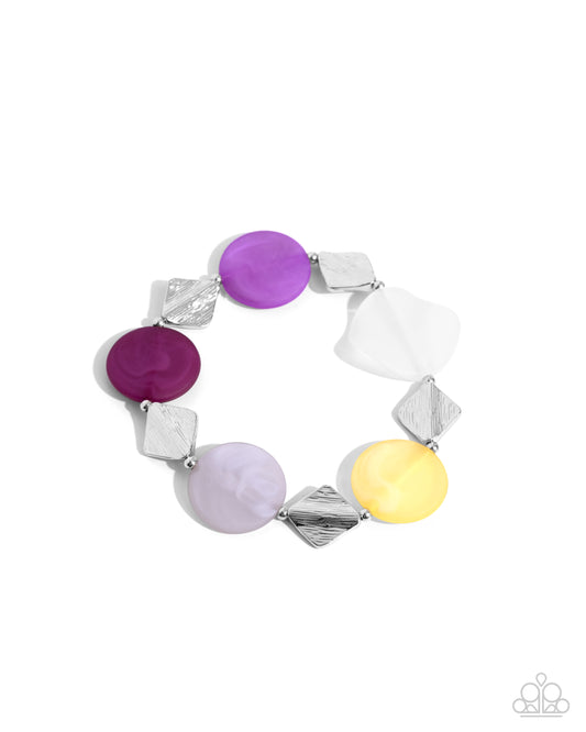 Paparazzi Bracelets - Reflective Ratio - Purple