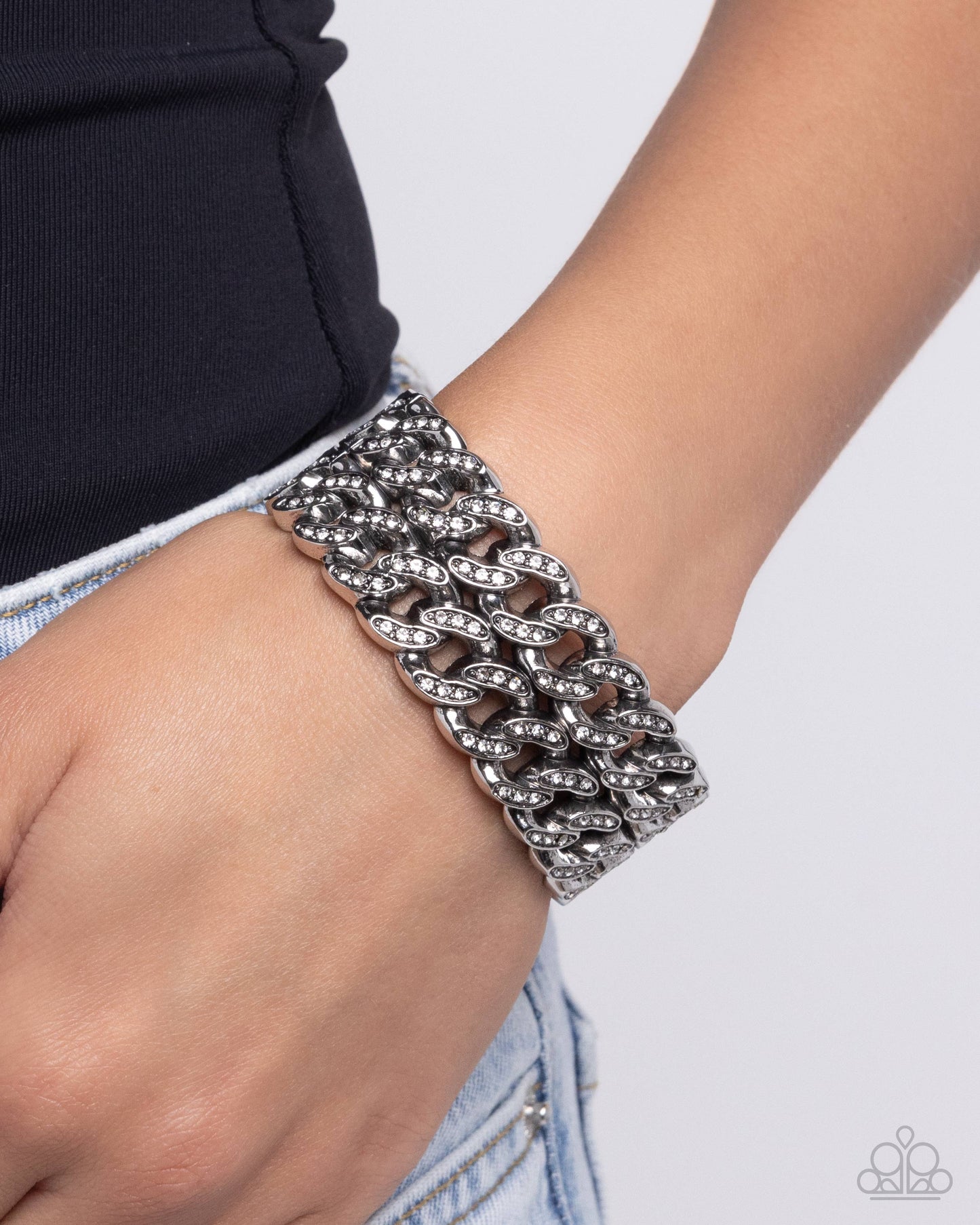 Paparazzi Bracelets - Braided Bandit - White