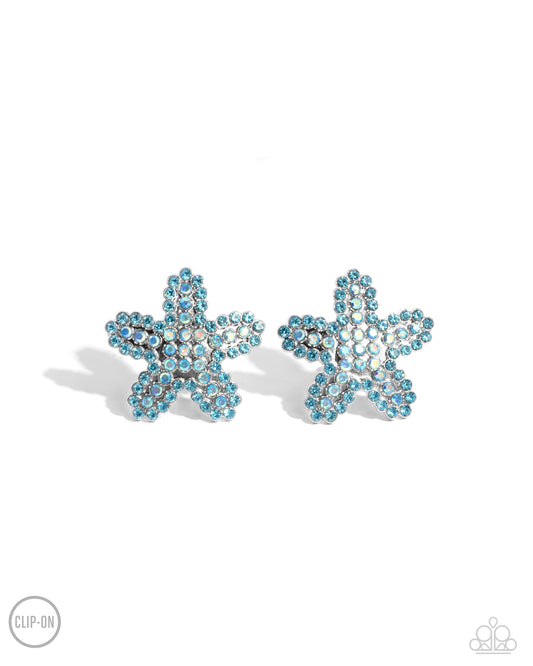 Paparazzi Earrings - Starfish Serenade - Blue