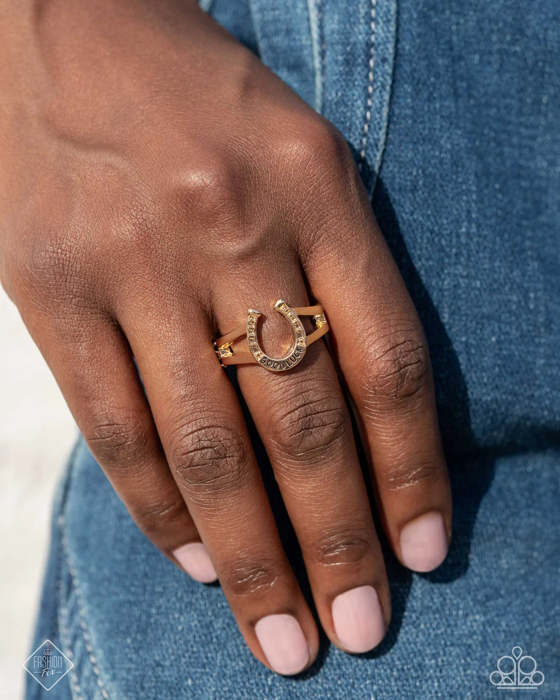 Paparazzi Rings - Luck Be A Leader - Gold - Fashion Fix