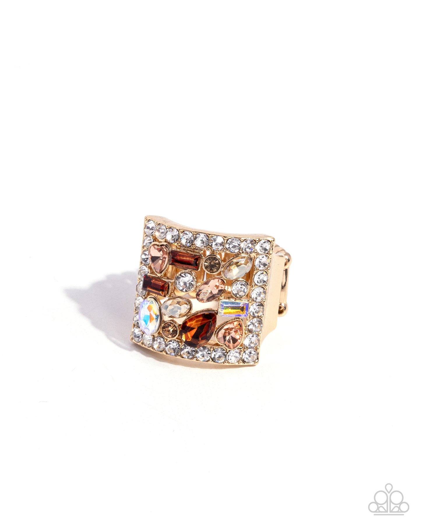 Paparazzi Rings - Framed Finesse - Brown