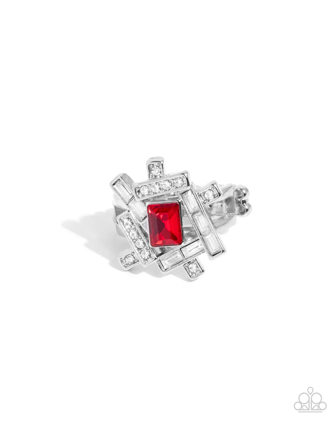 Paparazzi Rings - Tastefully Tilted - Red