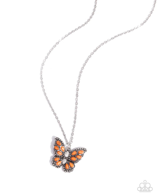 Paparazzi  Necklaces - Santa Fe Satisfaction - Orange