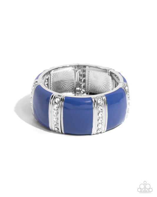 Paparazzi Bracelets - Colored Cameo - Blue