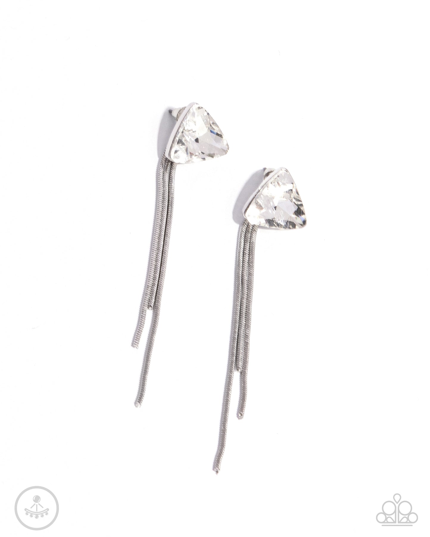 Paparazzi Earrings - Candescent Class - White