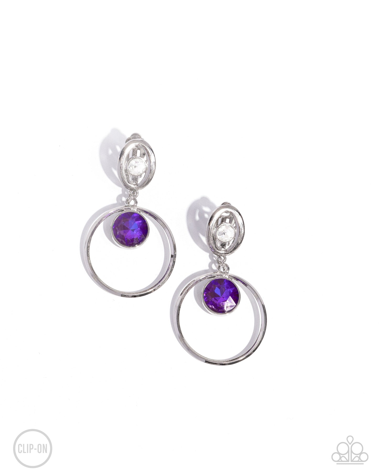 Paparazzi Earrings - Modern Moment - Purple