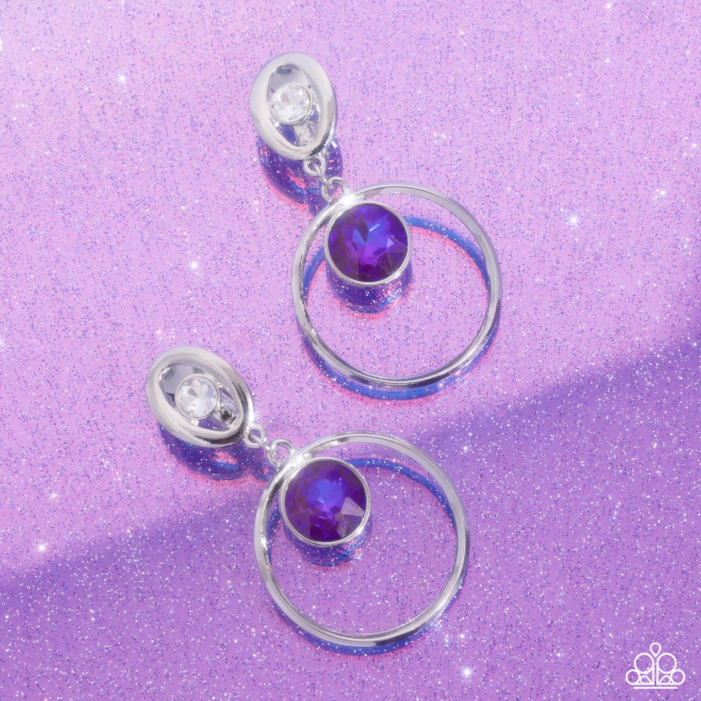 Paparazzi Earrings - Modern Moment - Purple