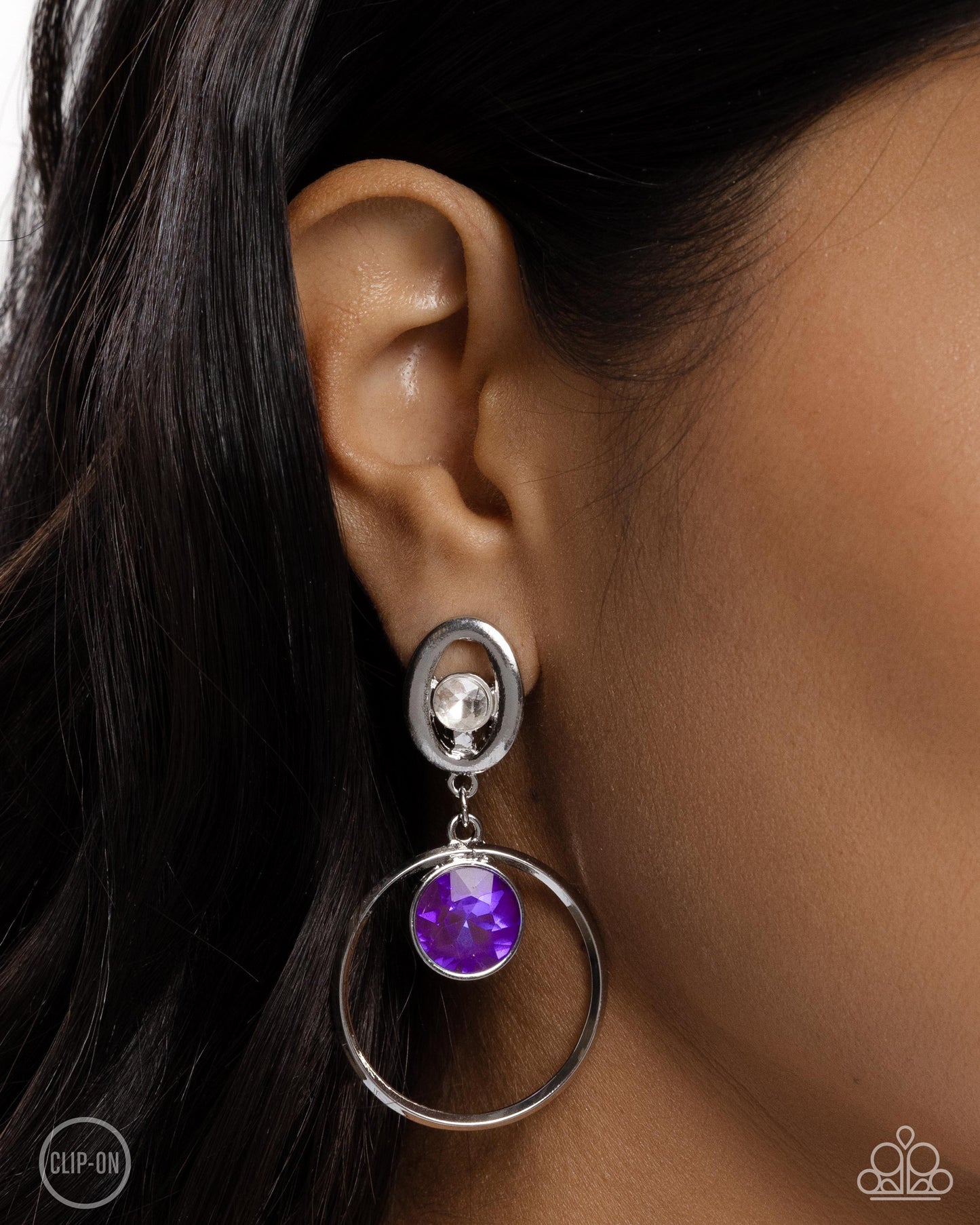 Paparazzi Earrings - Modern Moment - Purple