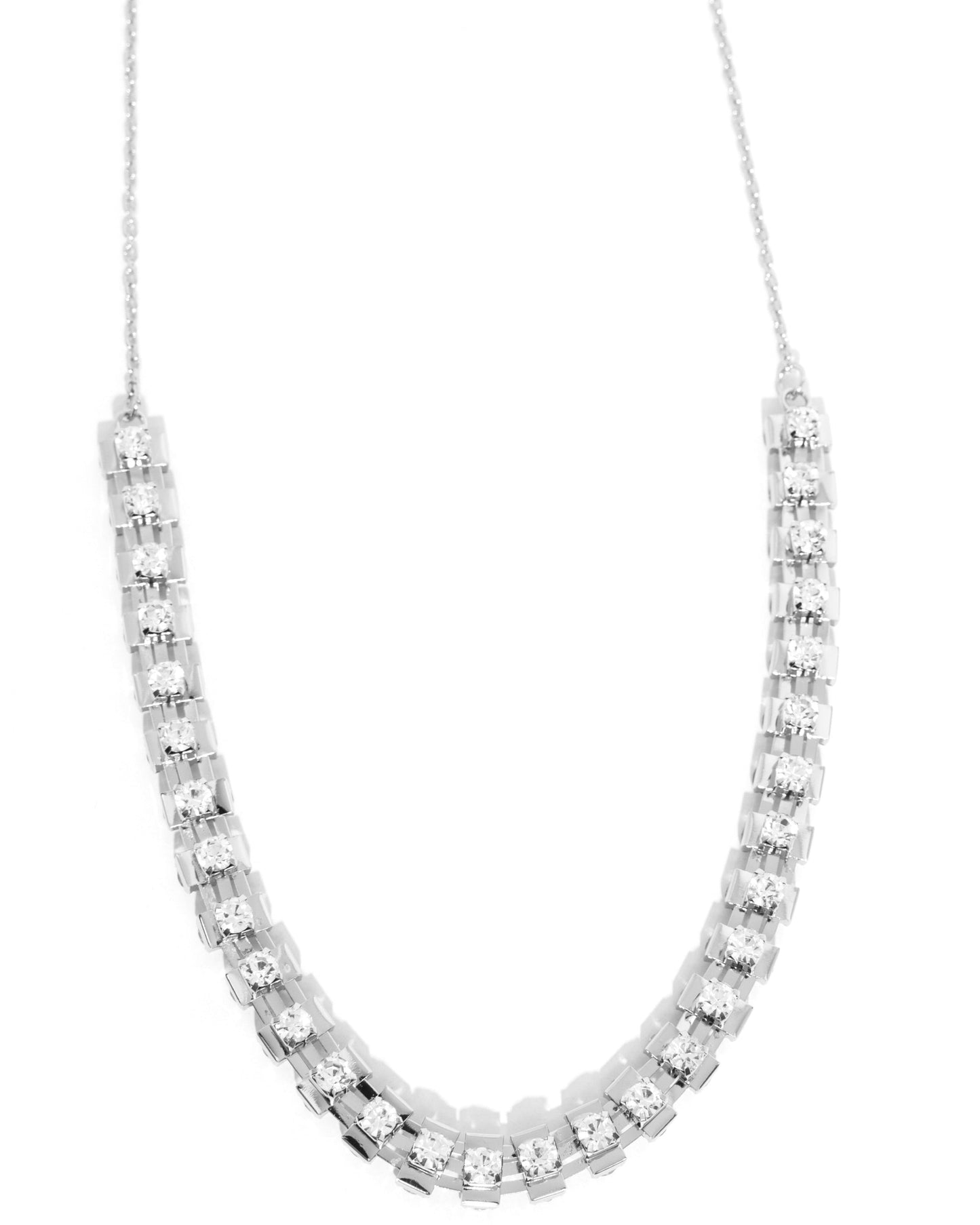 Paparazzi Necklaces - Linked Lady - White