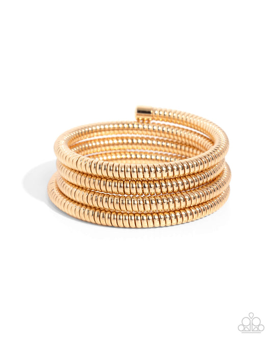 Paparazzi Bracelets - Casual Coils - Gold