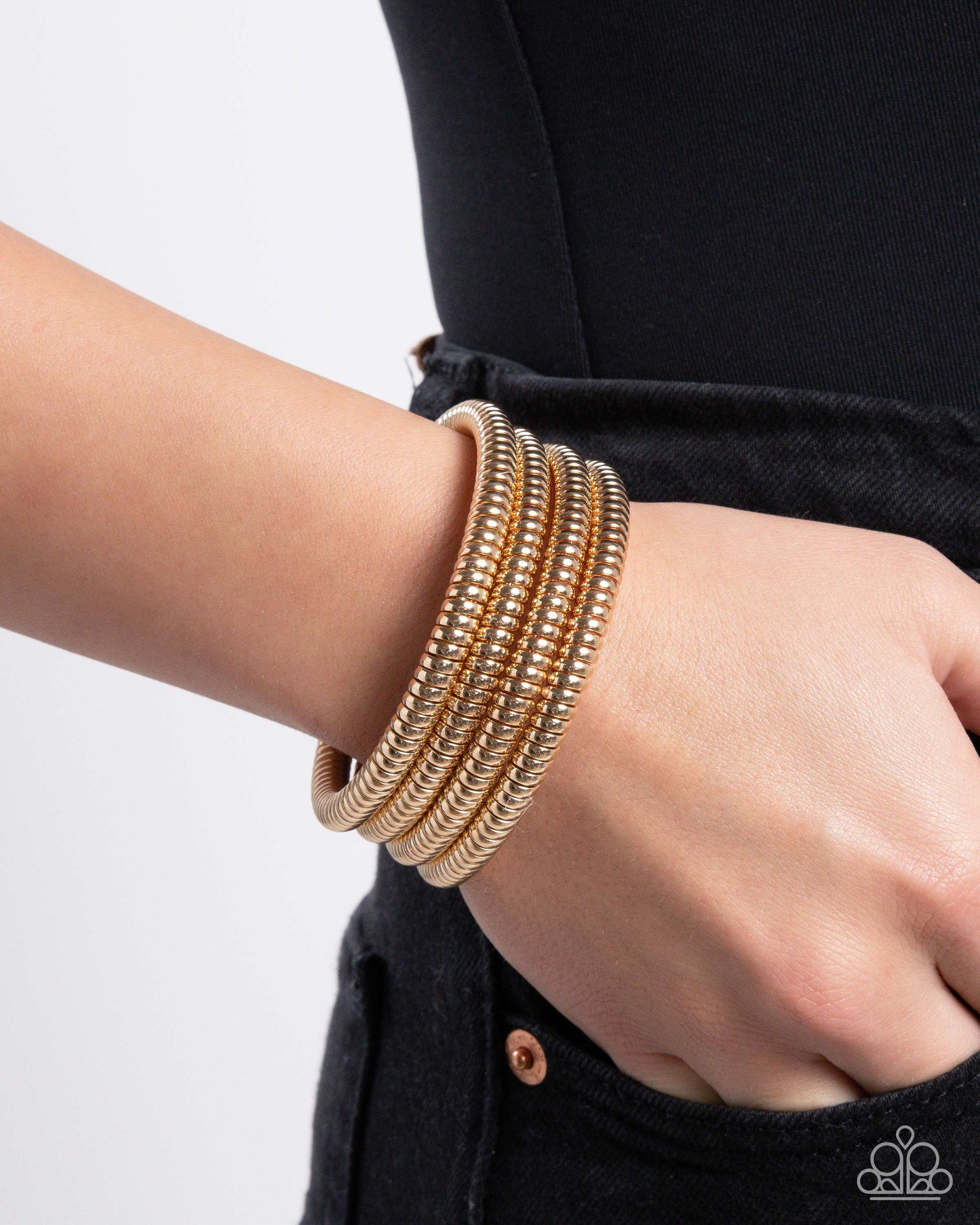 Paparazzi Bracelets - Casual Coils - Gold