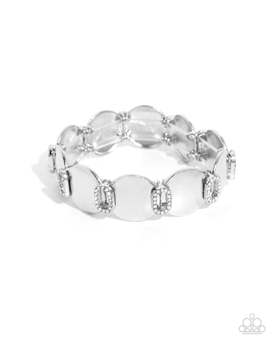 Paparazzi Bracelets - Shimmery Sneak Peek - White