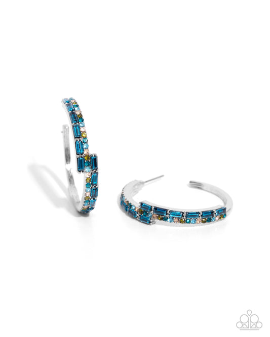 Paparazzi Earrings - Ritzy Reputation - Blue