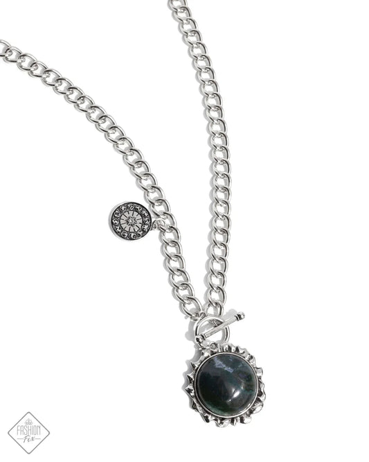 Paparazzi Necklaces - Sig of the Zodiac - Green - Fashion Fix