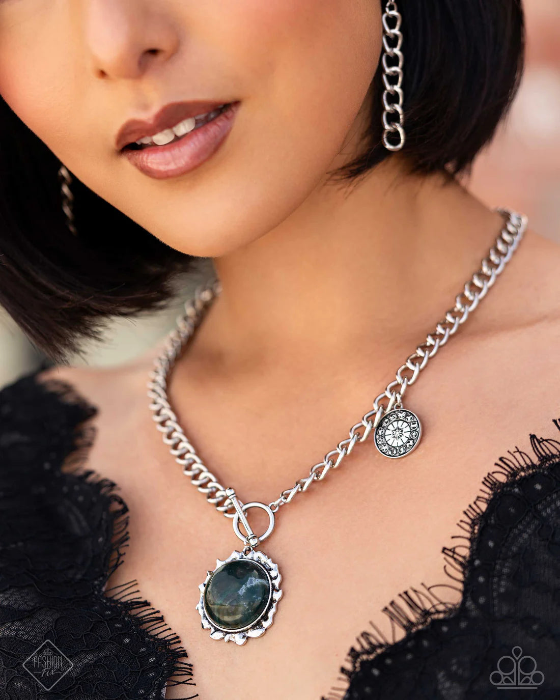Paparazzi Necklaces - Sig of the Zodiac - Green - Fashion Fix