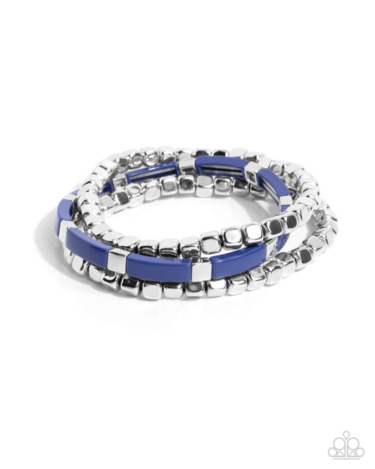 Paparazzi Bracelets - Colorful Cadenza - Blue