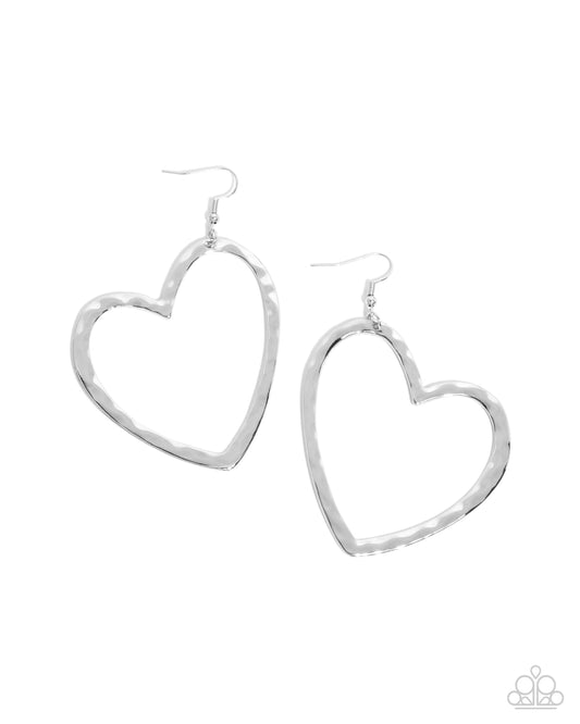 Paparazzi Earrings - Just My Type - Silver