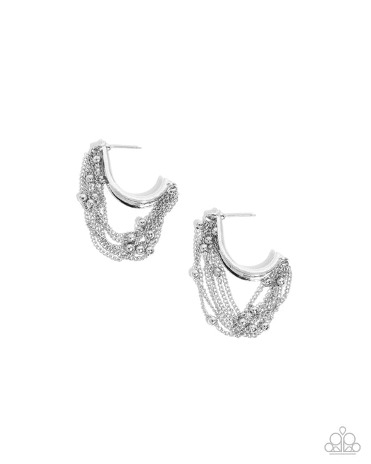 Paparazzi Earrings - Immaculate Impression - Silver