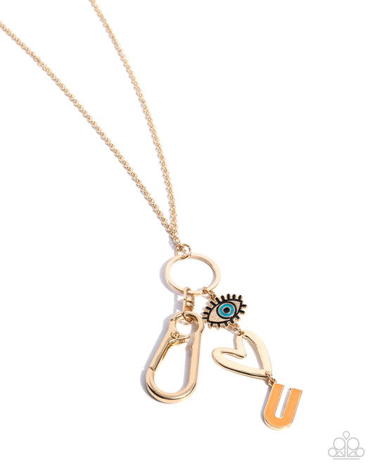 Paparazzi Necklaces - Abstract Allegiance - Gold