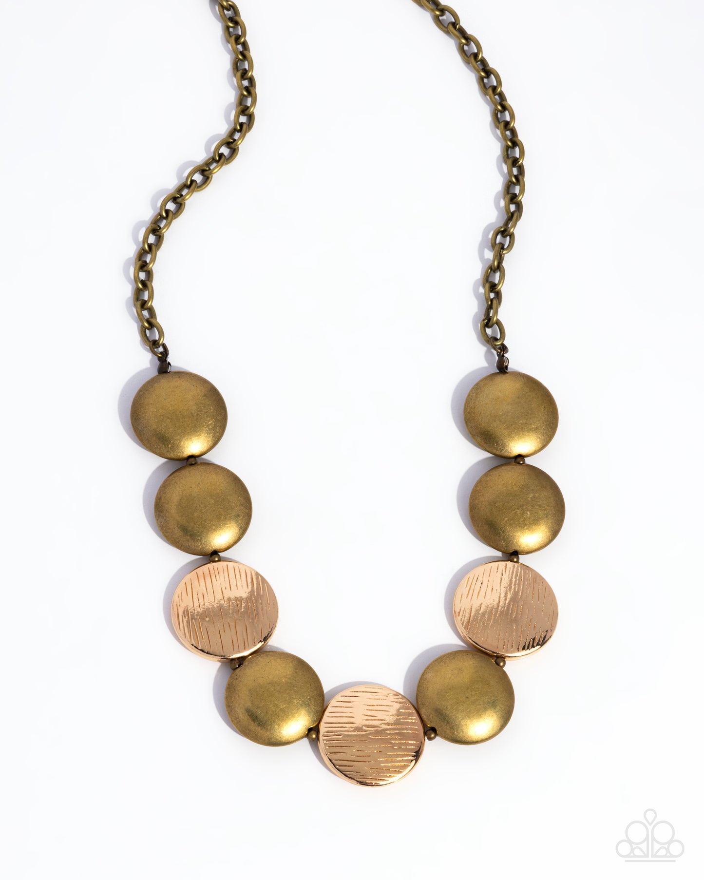 Paparazzi Necklaces - Engraved Energy - Brass