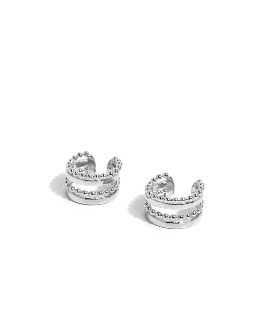 Paparazzi Earrings - Stacked Spectacle - Silver