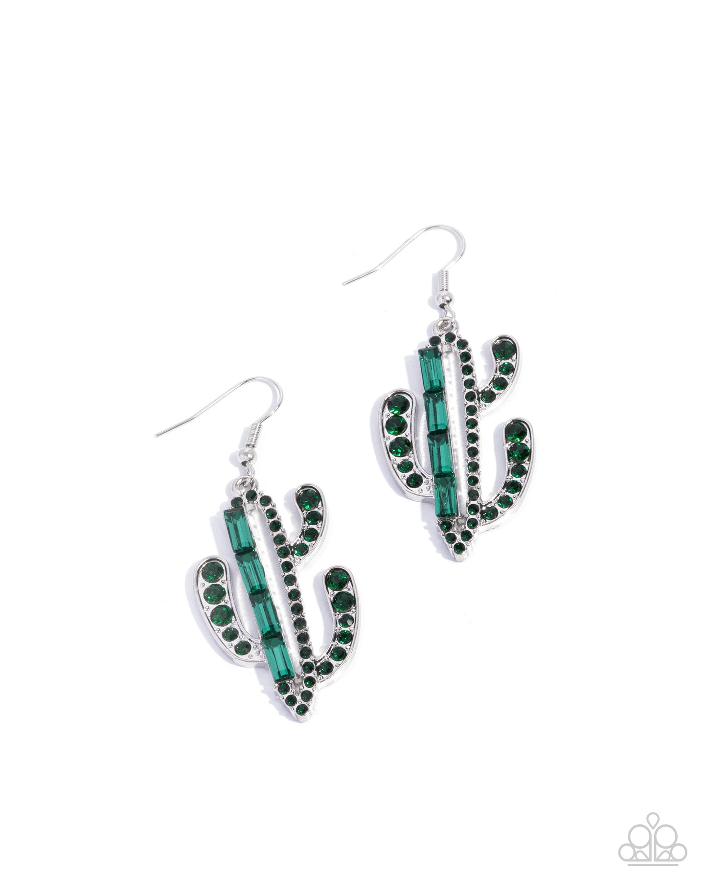 Paparazzi Earrings - Cactus Confidence - Green