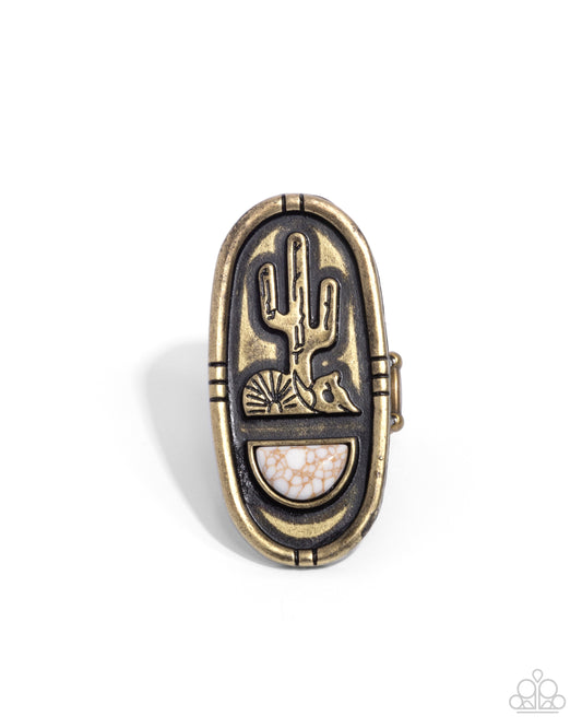 Paparazzi Rings - Southwestern Sketch - Brass