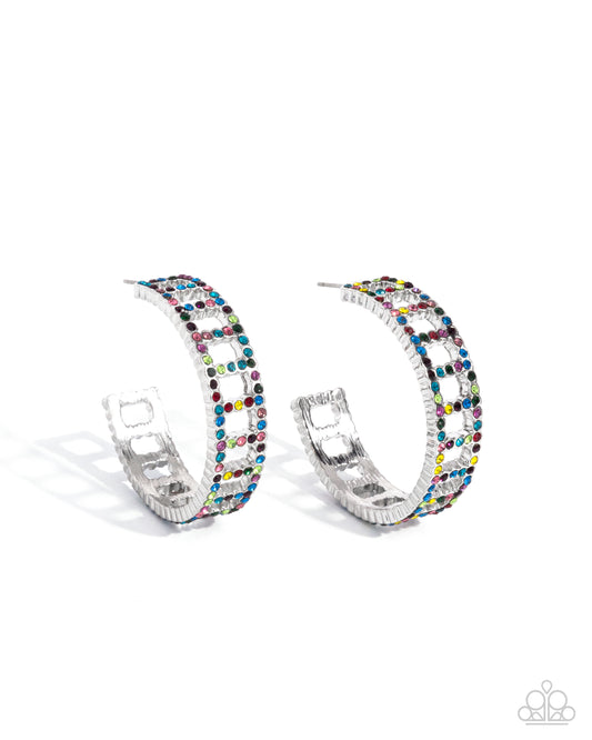 Paparazzi Earrings - Bridging Brilliance - Multi