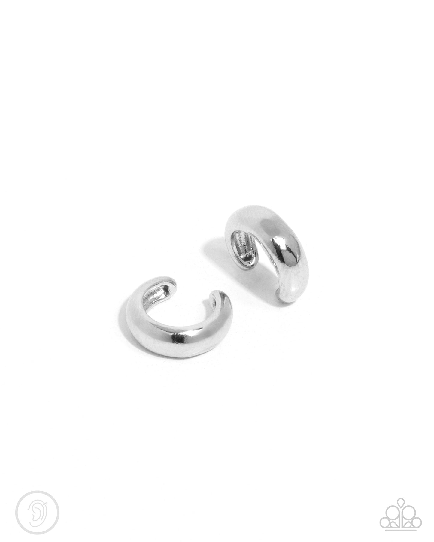 Paparazzi Earrings - Classic Cuff - Silver