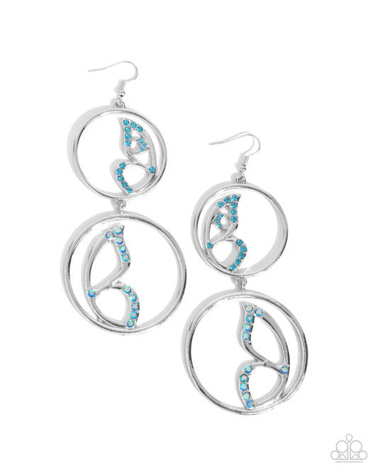 Paparazzi Earrings - Admittedly Aerial - Blue