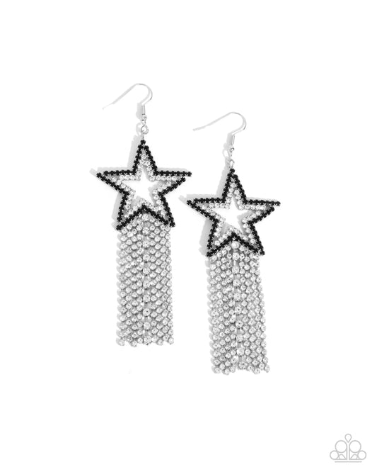 Paparazzi PREORDER Earrings - Sunset Superstar - Black