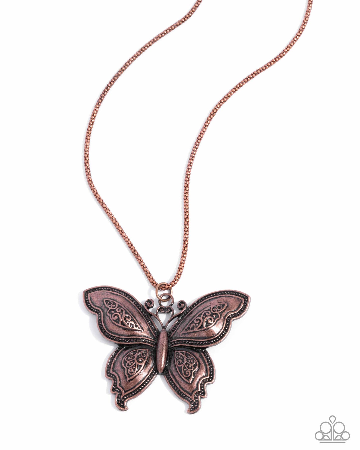 Paparazzi Necklaces - Aerial Attraction - Copper