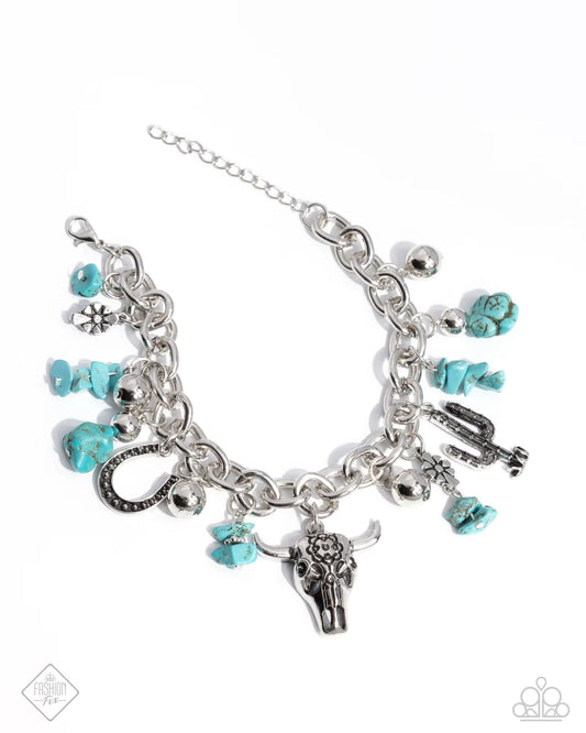 Paparazzi Fashion Fix Bracelets - Wild West Wardrobe - Blue