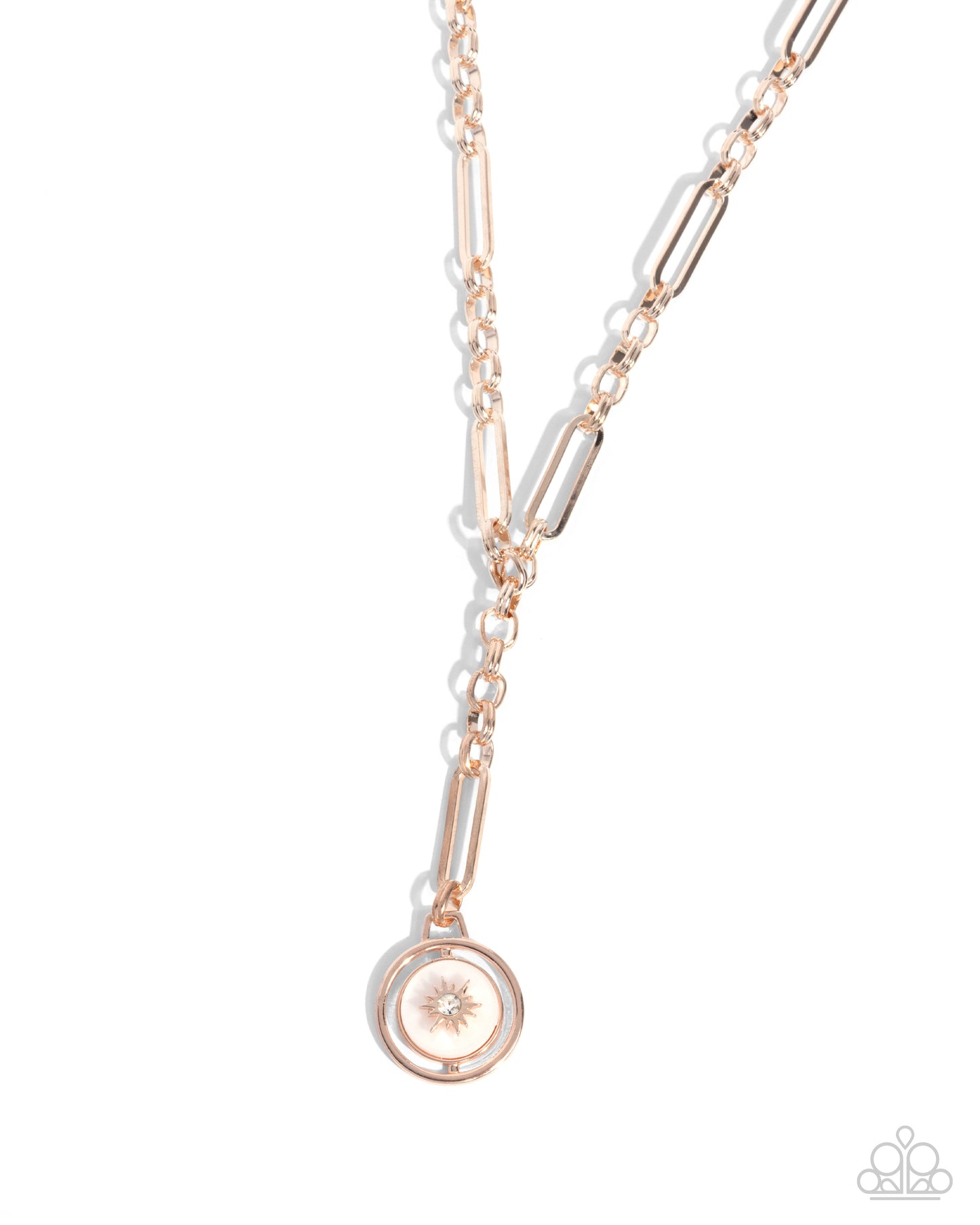 Paparazzi Necklaces - Falling For A Shooting Star - Rose Gold