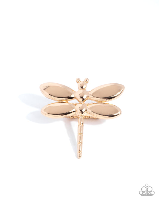 Paparazzi Rings - Durable Dragonfly - Gold