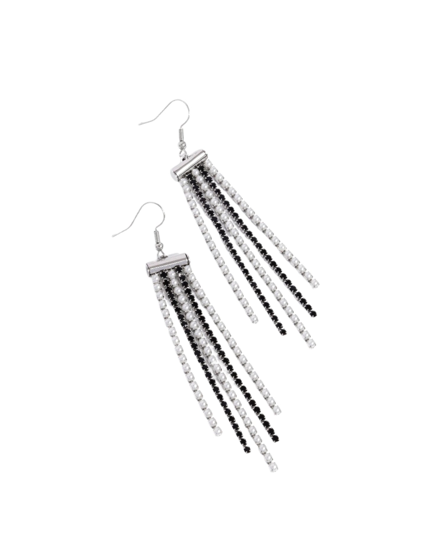 Paparazzi Earrings - Tapered Team - Black