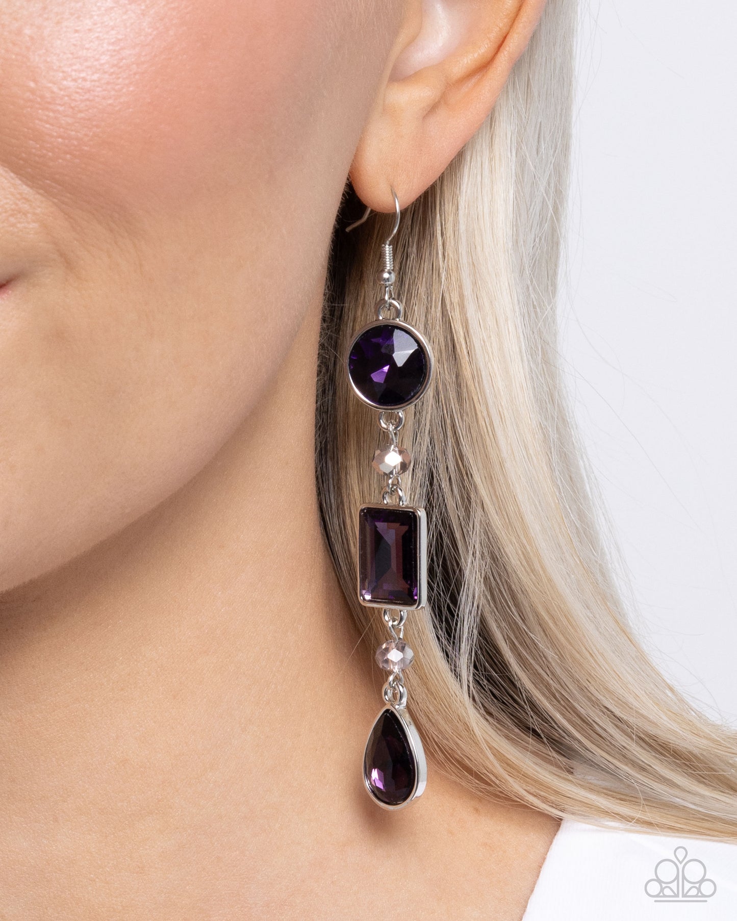 Paparazzi Earrings - Complete Charisma - Purple